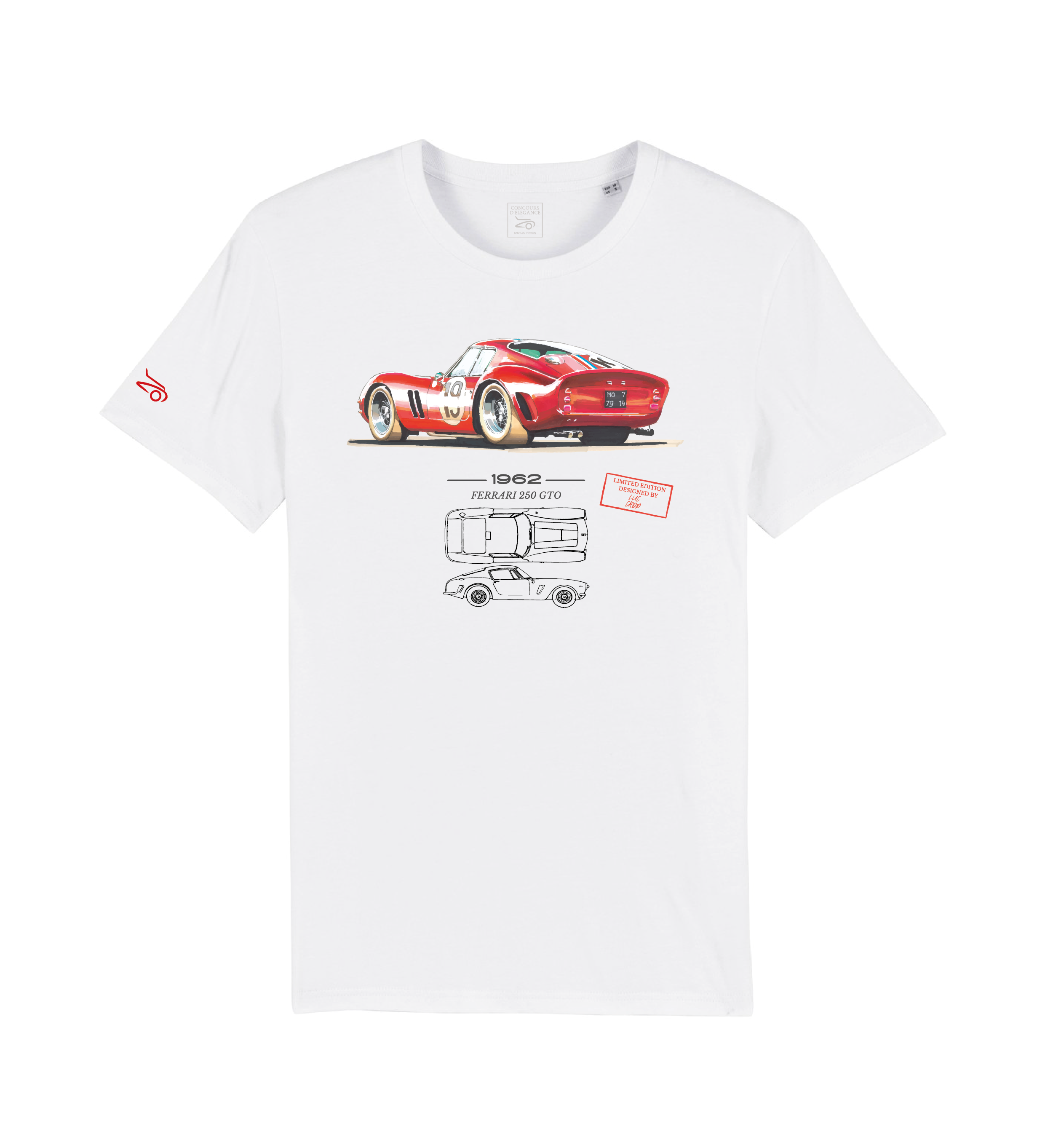 Limited Edition by Luc Crop: Ferrari 19 T-Shirt